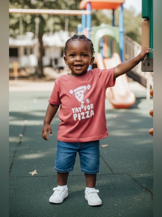 The Children's Place Other - The Children’s Place Unisex Kids' 'Yay for Pizza' Short-Sleeve Tee NWT